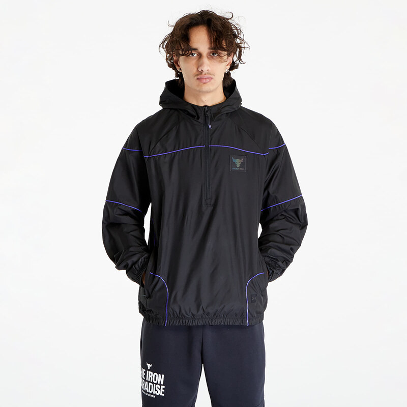 Větrovka Under Armour Project Rock Anorak Jacket Black/ Pluto/