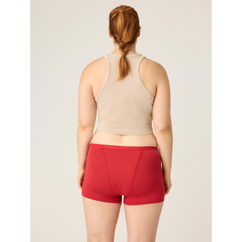 Menstruační kalhotky Modibodi Classic Boyshort Heavy-Overnight Rouge Red (MODI3993RR) XS