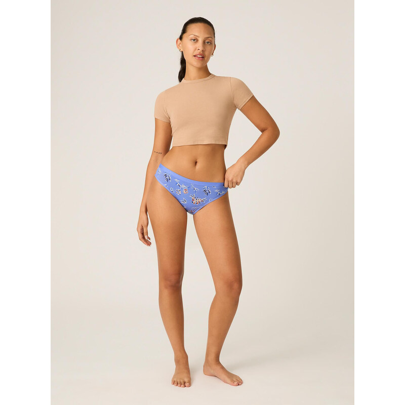 Menstruační kalhotky Modibodi Classic Bikini Light-Moderate Bouquet Blue (MODI4010BB) XS