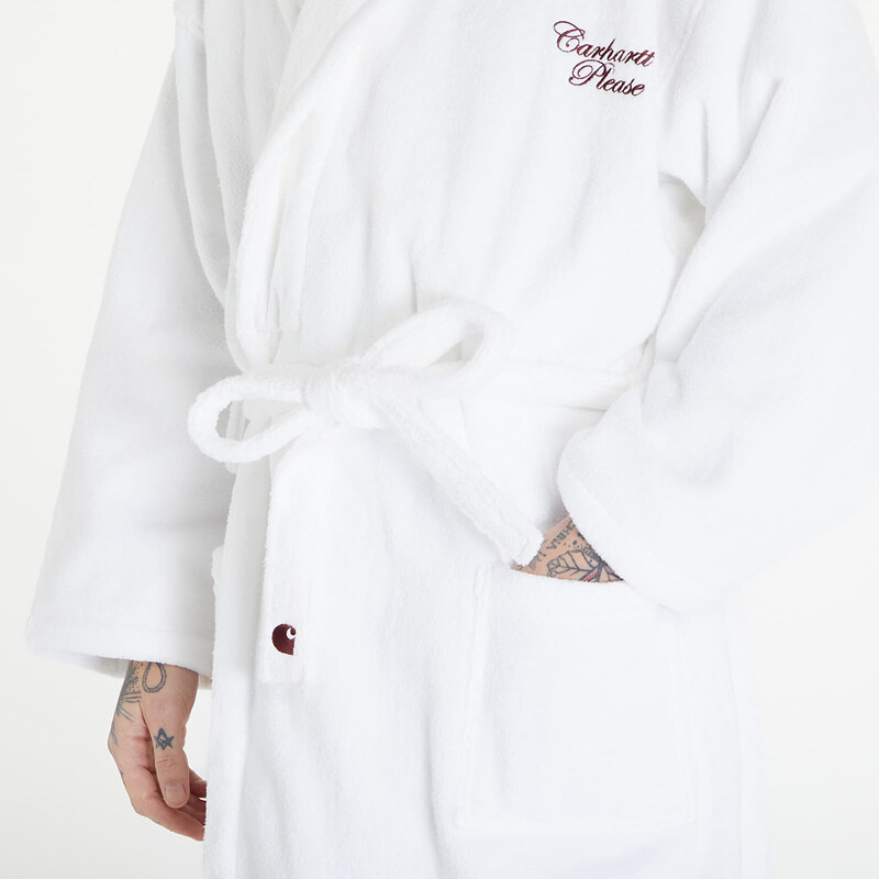 Carhartt WIP Carhartt Please Bathrobe UNISEX White/ Bordeaux