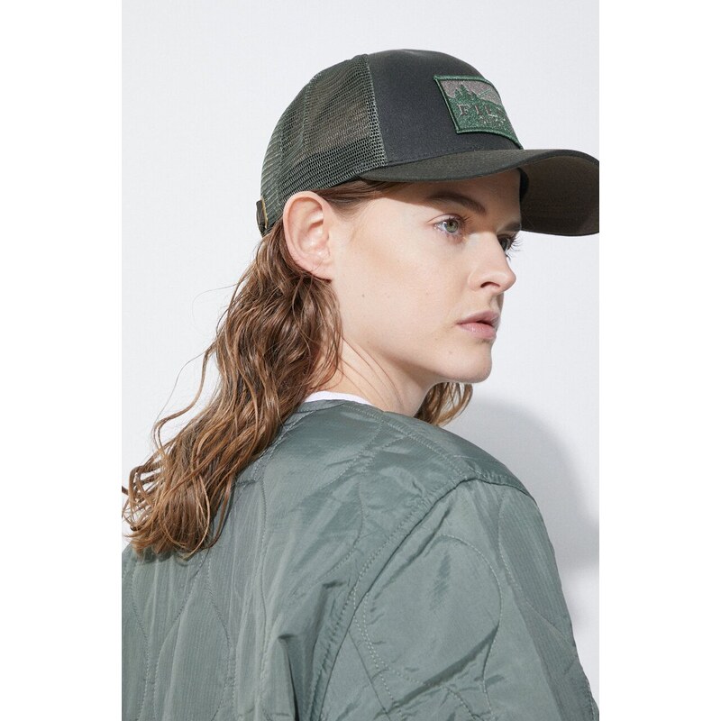 Kšiltovka Filson Logger Mesh Cap zelená barva, s aplikací, FMACC0044