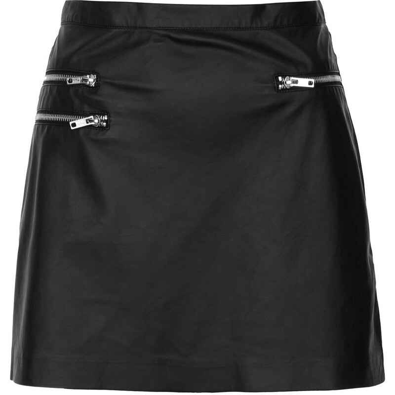 Topshop Blacker Biker Mini Skirt