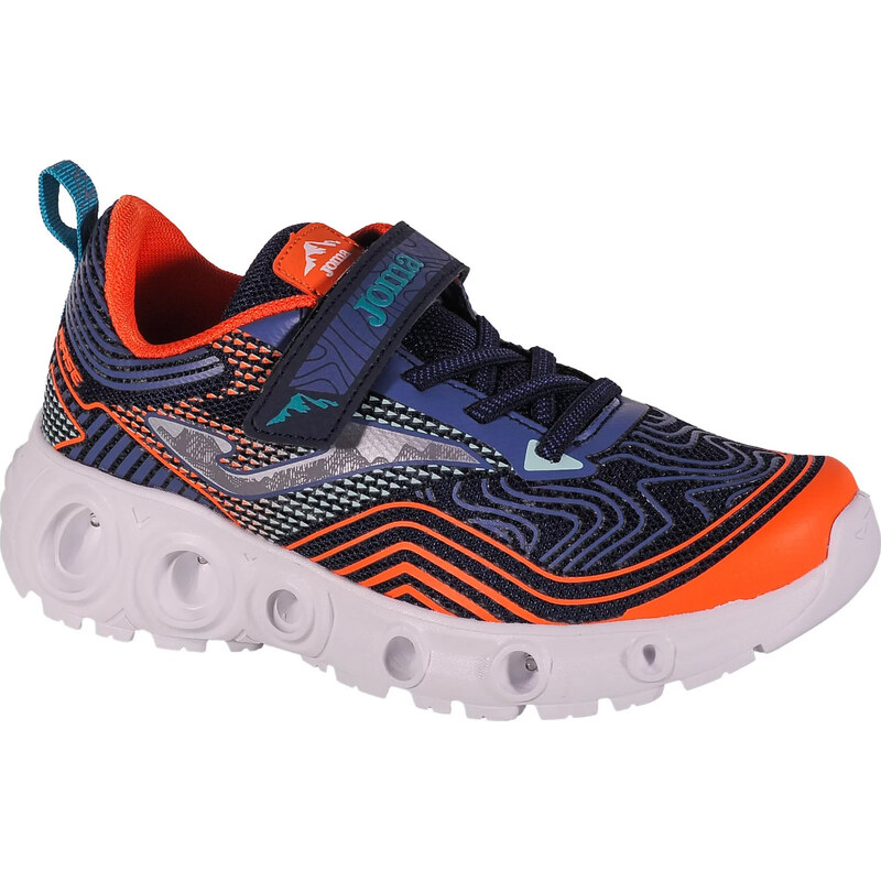 Modro-oranžové svítící tenisky Joma Rase Jr 2403 Tmavě modrá