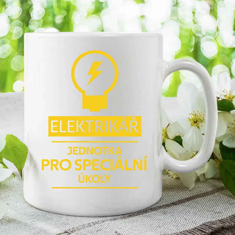 Garibald Elektrikář - jednotka pro speciální úkoly - hrnek s potiskem