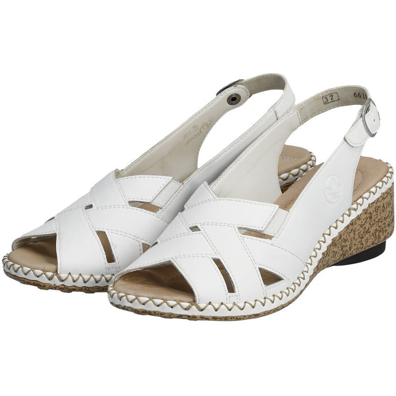 Dámské sandále 66189-80 Rieker bílé