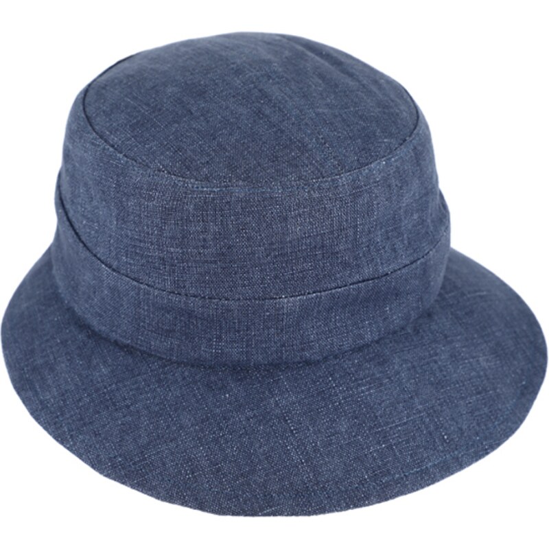 Letní dámský lněný modrý klobouček - Fiebig 1903