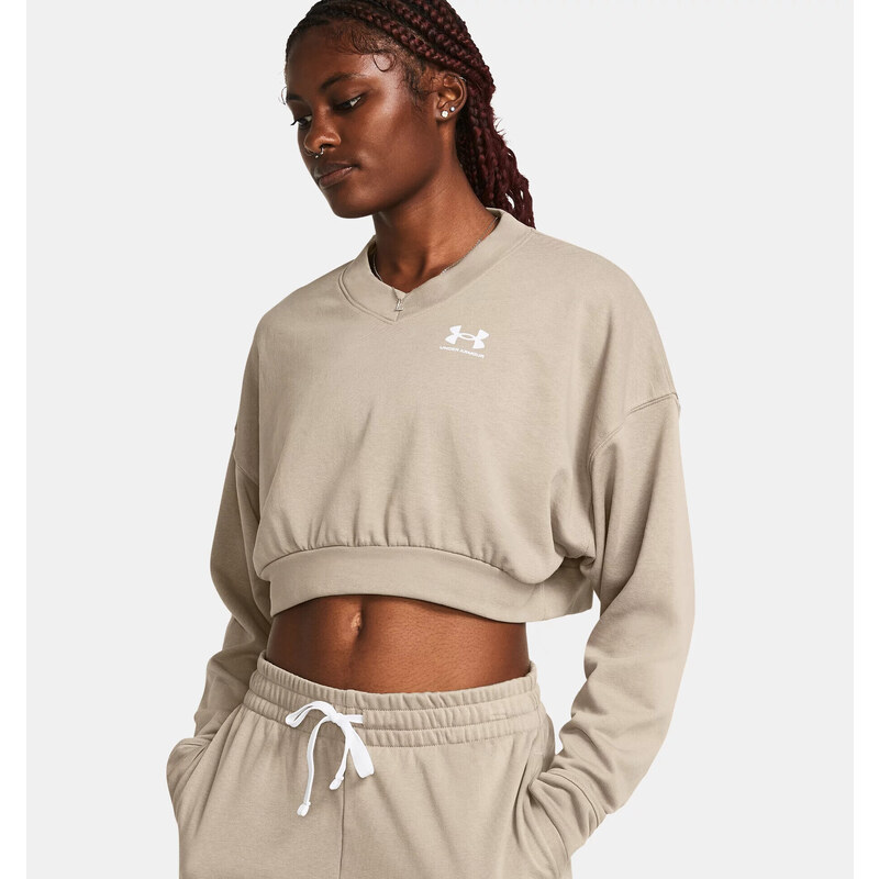 Dámská mMikina Under Armour Rival Terry OS Crop Crew