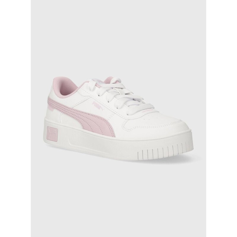 Dětské sneakers boty Puma Carina Street PS béžová barva