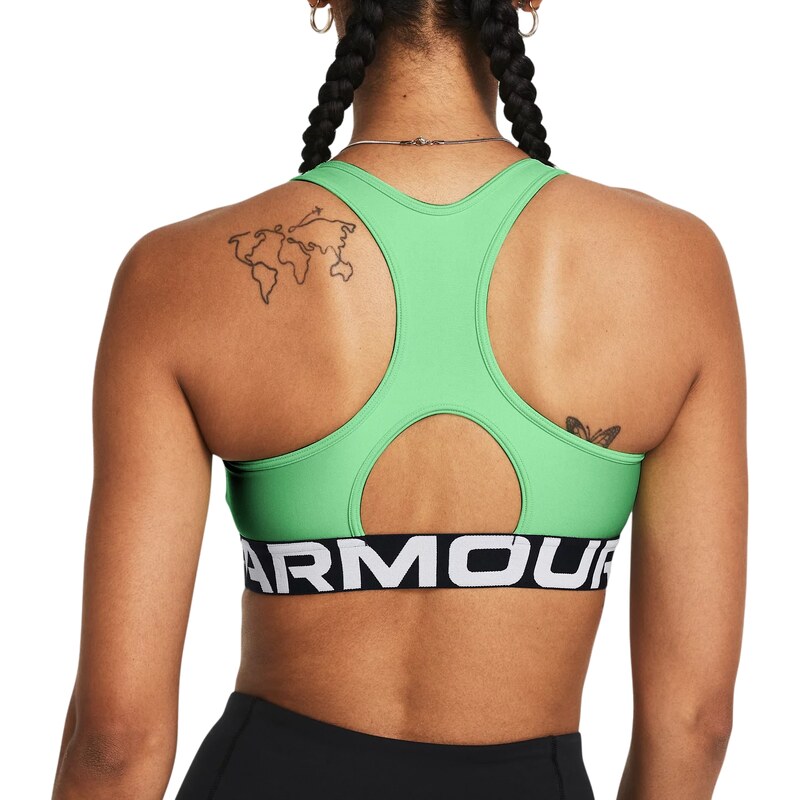 Under Armour Podprsenka Under HeatGear Armour Mid Branded Bra 1383544-350