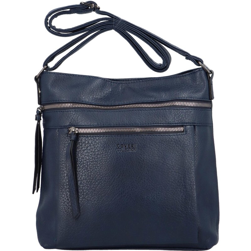 Coveri Moderní dámská koženková crossbody Anup, tmavě modrá