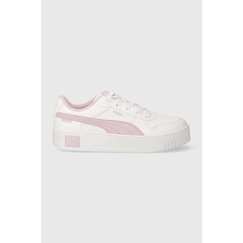 Dětské sneakers boty Puma Carina Street PS béžová barva