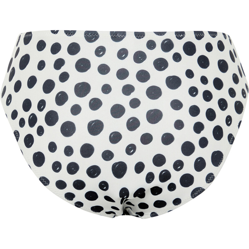 Trendyol Polka Dot High Waist Regular Bikini Bottom