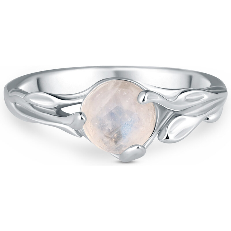OLIVIE Stříbrný prsten MĚSÍČNÍ KÁMEN 7755