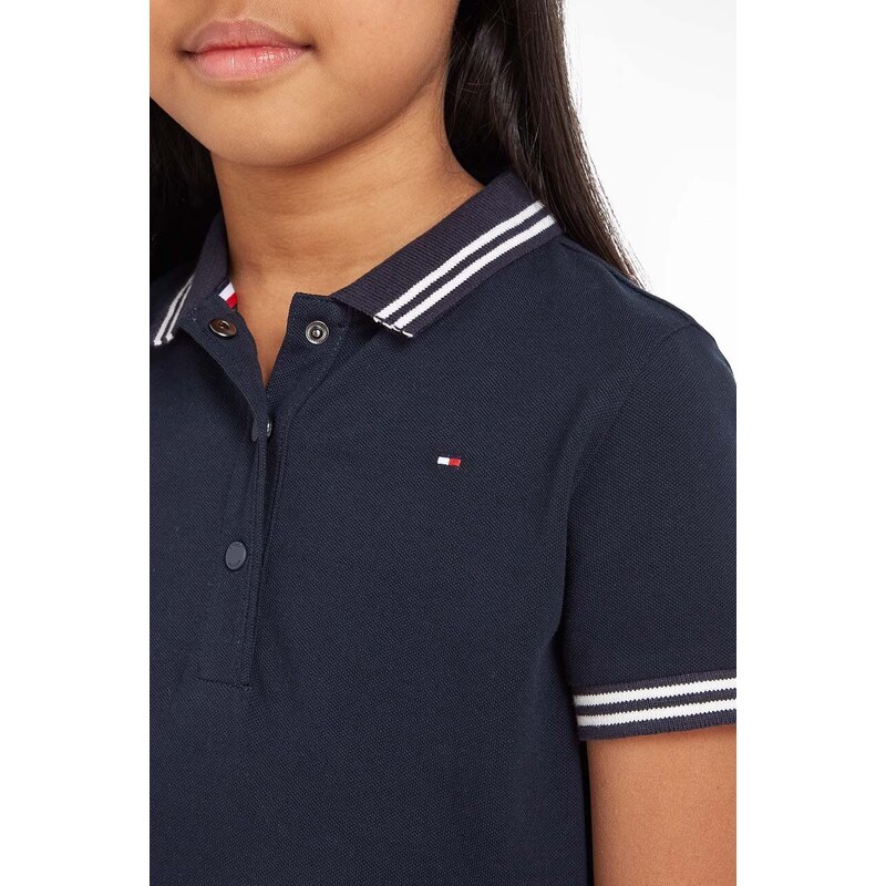 Dívčí šaty Tommy Hilfiger tmavomodrá barva, mini