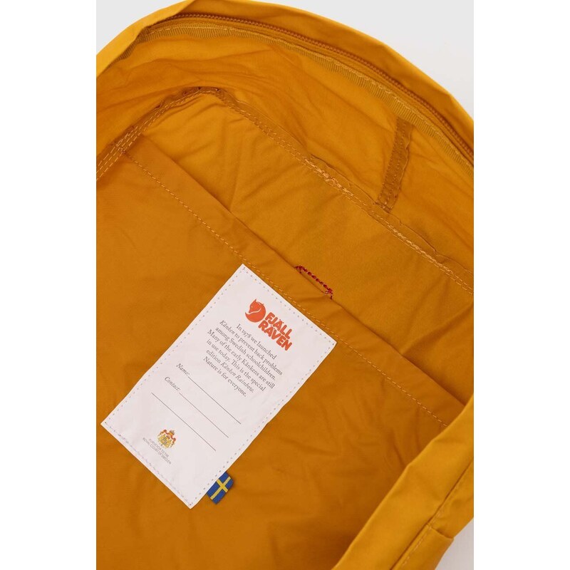 Batoh Fjallraven Kanken Rainbow dámský, oranžová barva, velký, s aplikací, F23620