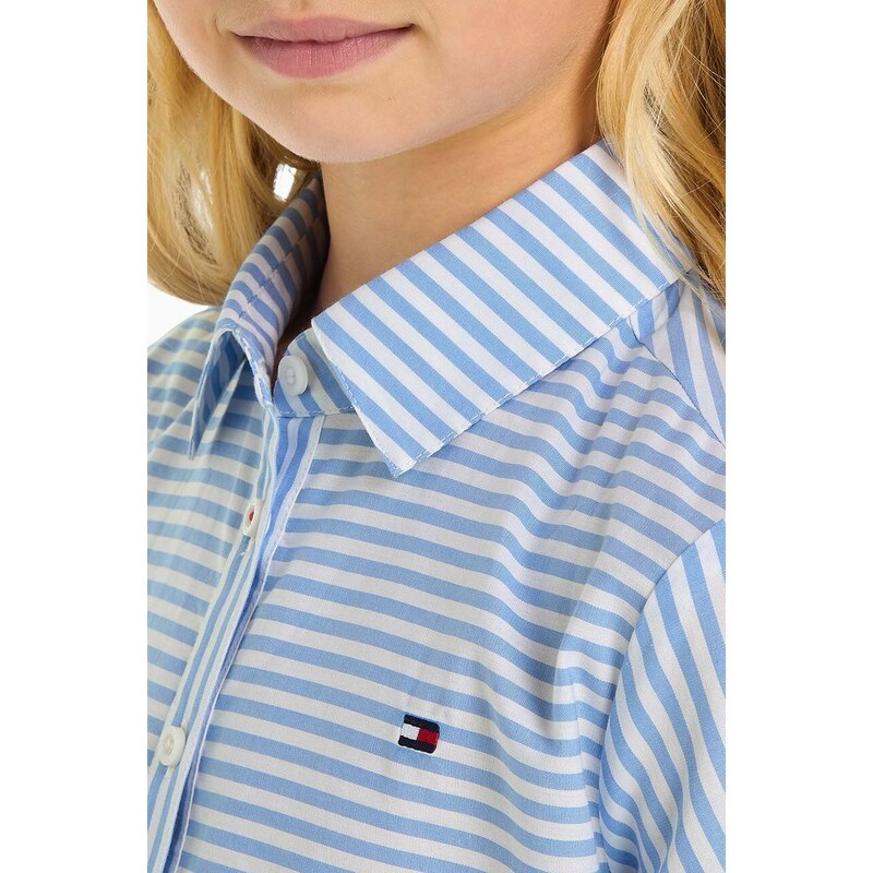 Dětské bavlněné šaty Tommy Hilfiger mini