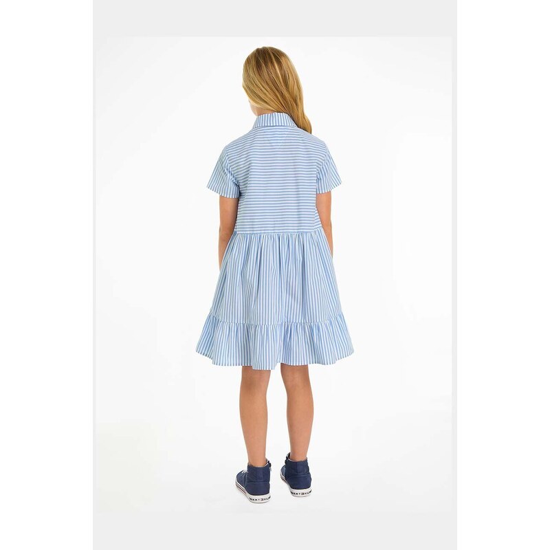 Dětské bavlněné šaty Tommy Hilfiger mini