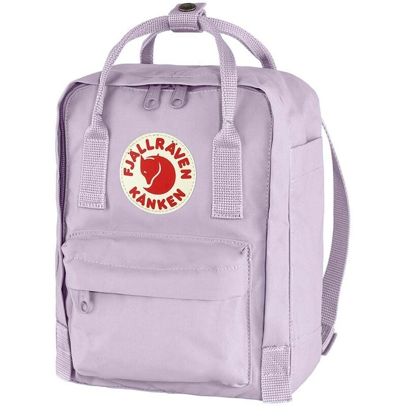 Dětský batoh Fjallraven Kanken Mini fialová barva, malý, s aplikací