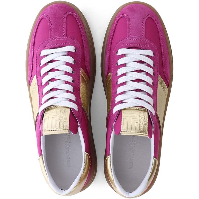 Kožené sneakers boty Kennel & Schmenger Drift růžová barva, 31-15080