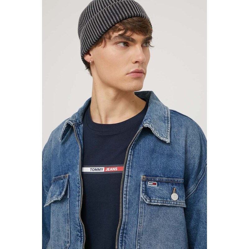 Džínová bunda Tommy Jeans pánská, přechodná, oversize