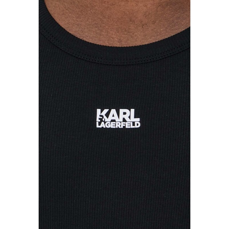Tričko Karl Lagerfeld černá barva
