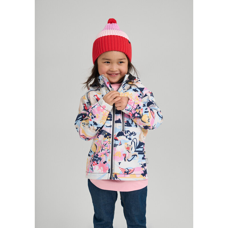 Dětská softshellová bunda Reima Vantti Lilac Pink
