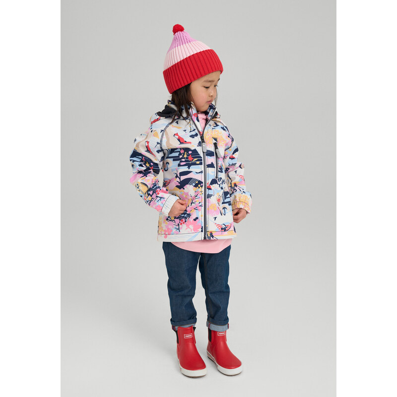 Dětská softshellová bunda Reima Vantti Lilac Pink