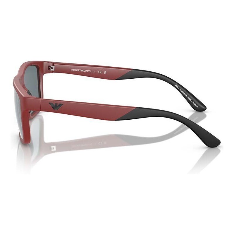 Dětské sluneční brýle Emporio Armani červená barva, 0EK4002