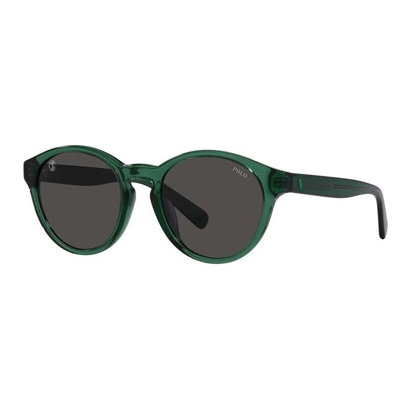 Dětské sluneční brýle Polo Ralph Lauren zelená barva, 0PP9505U