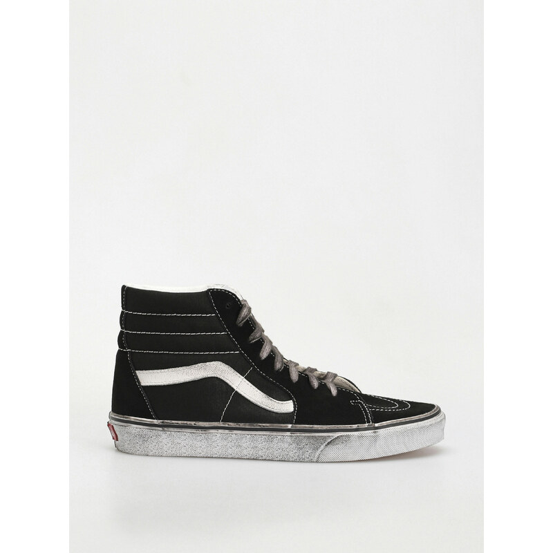 Vans Sk8 Hi (stressed black/white)černá