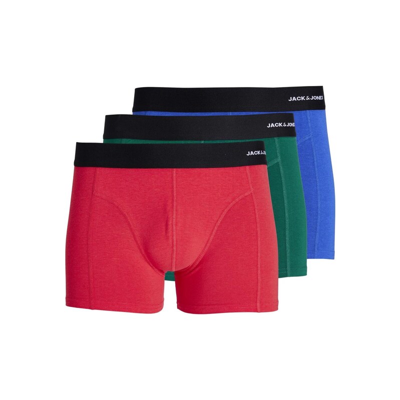 JACK & JONES Boxerky modrá / zelená / červená / černá