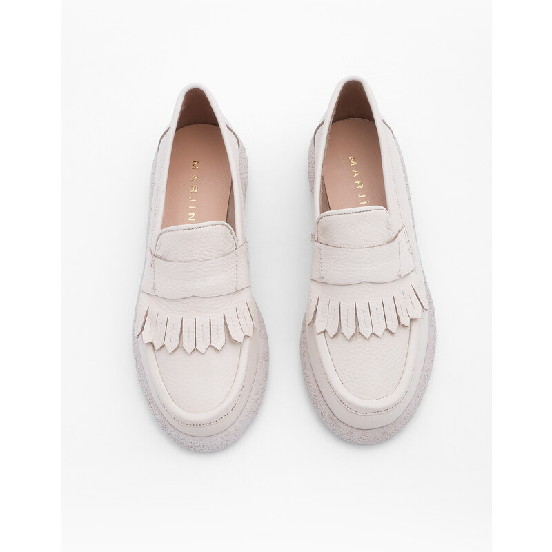 Marjin Women's Loafer Casual Shoes Bonkes Beige