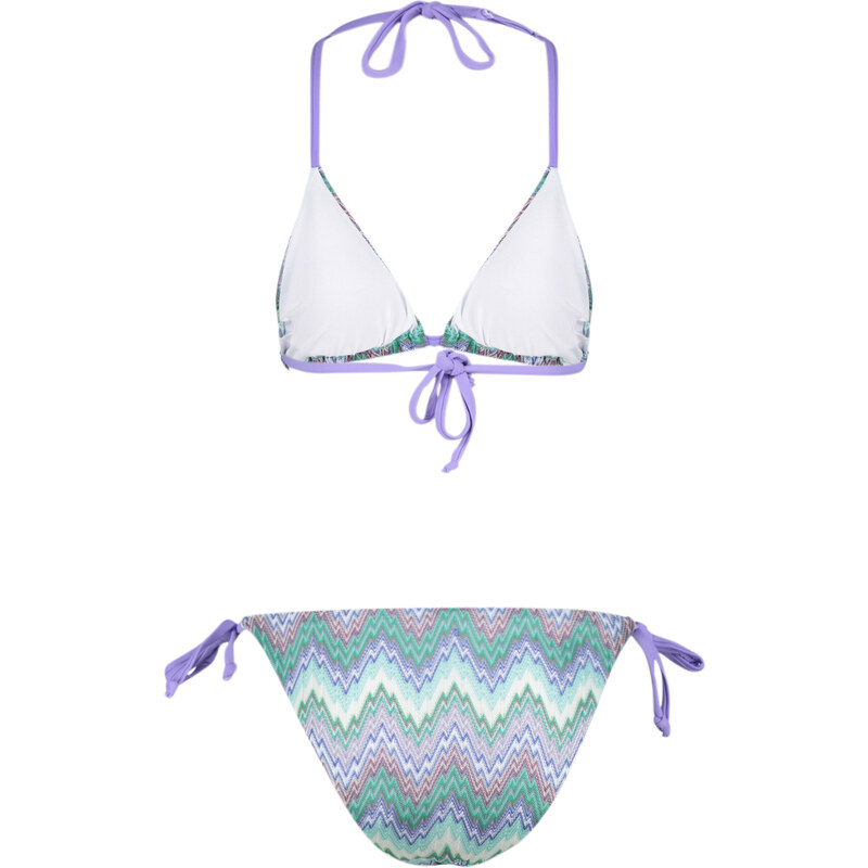 Trendyol Geometric Patterned Triangle Knitwear Regular Bikini Set