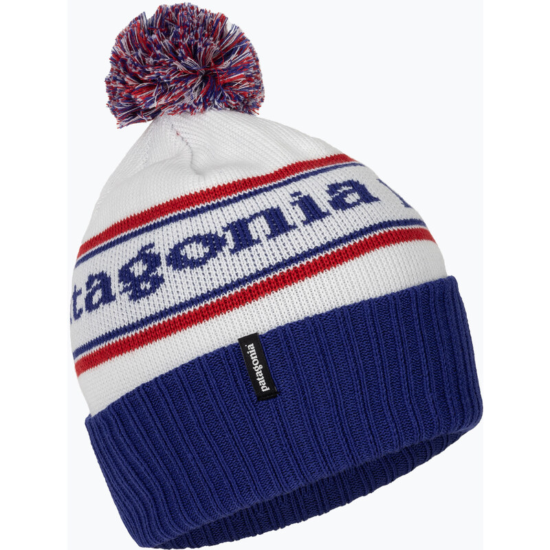 Patagonia Powder Town zimní čepice park stripe / viking blue