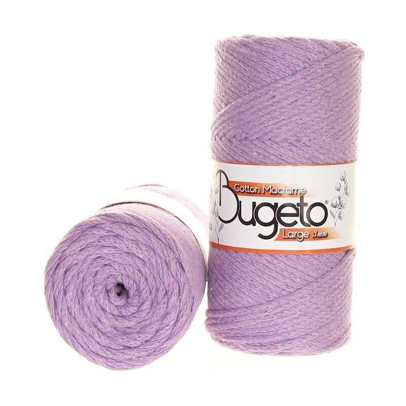 Bugeto Cotton Macrame Large 3 mm - levandulová 404-223