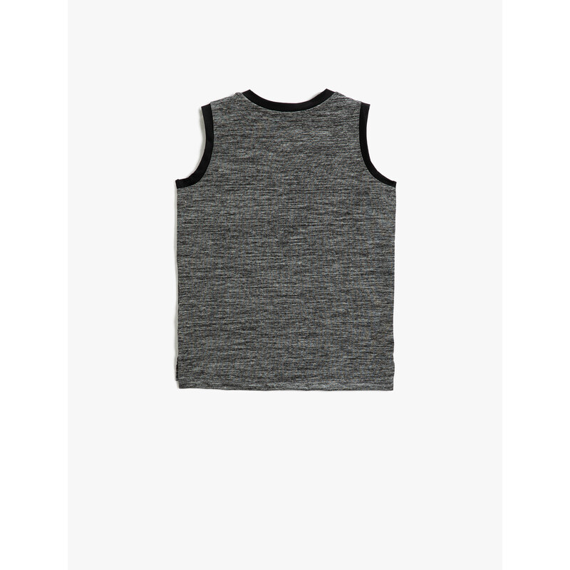 Koton Printed Singlets Crew Neck