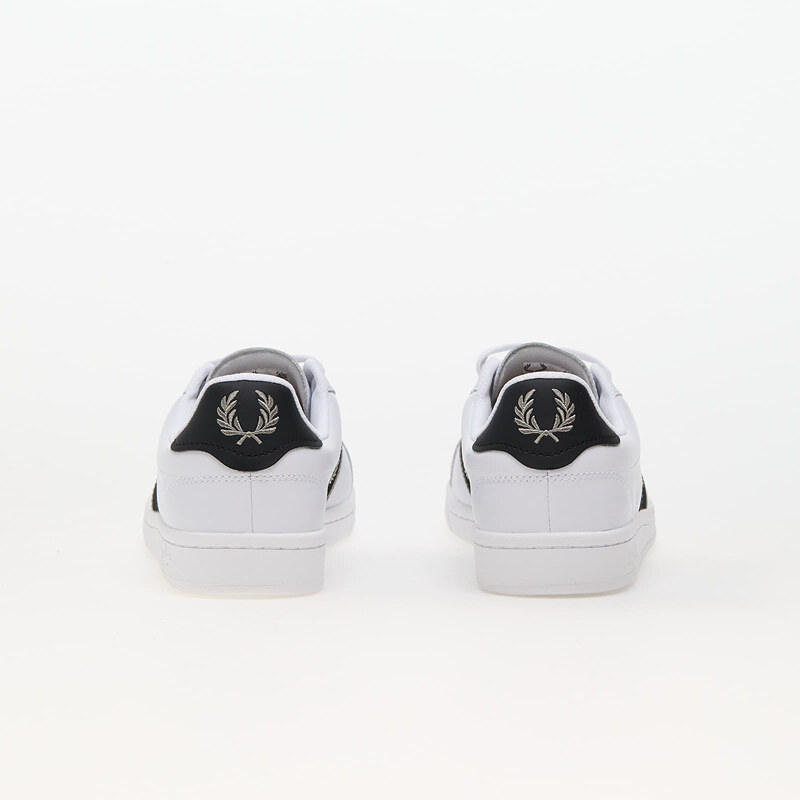 Pánské nízké tenisky FRED PERRY B721 Leather/Branded Webbing White/ Warm Grey