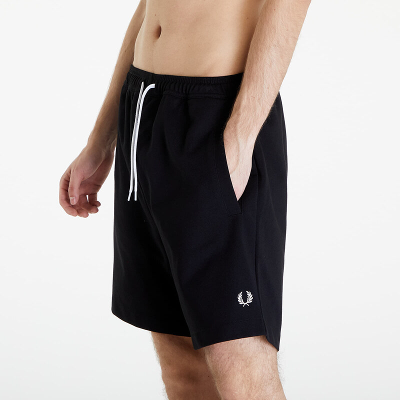 Pánské kraťasy FRED PERRY Reverse Tricot Short Black