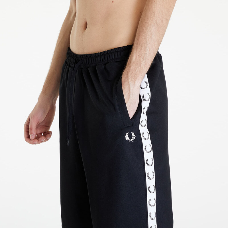 Pánské kraťasy FRED PERRY Taped Tricot Short Black