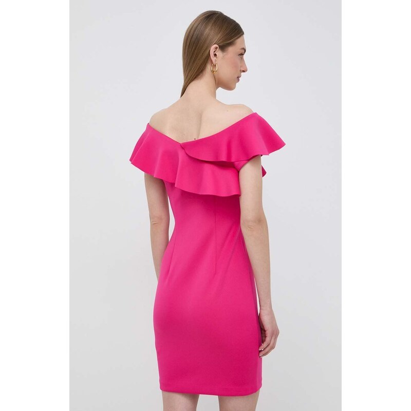 Šaty Guess SYLVIE růžová barva, mini, W4GK0F K3PP0