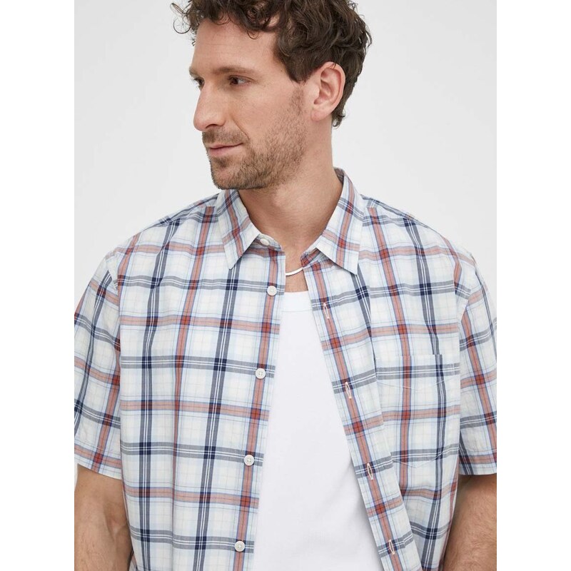 Bavlněná košile Levi's bílá barva, regular, s klasickým límcem
