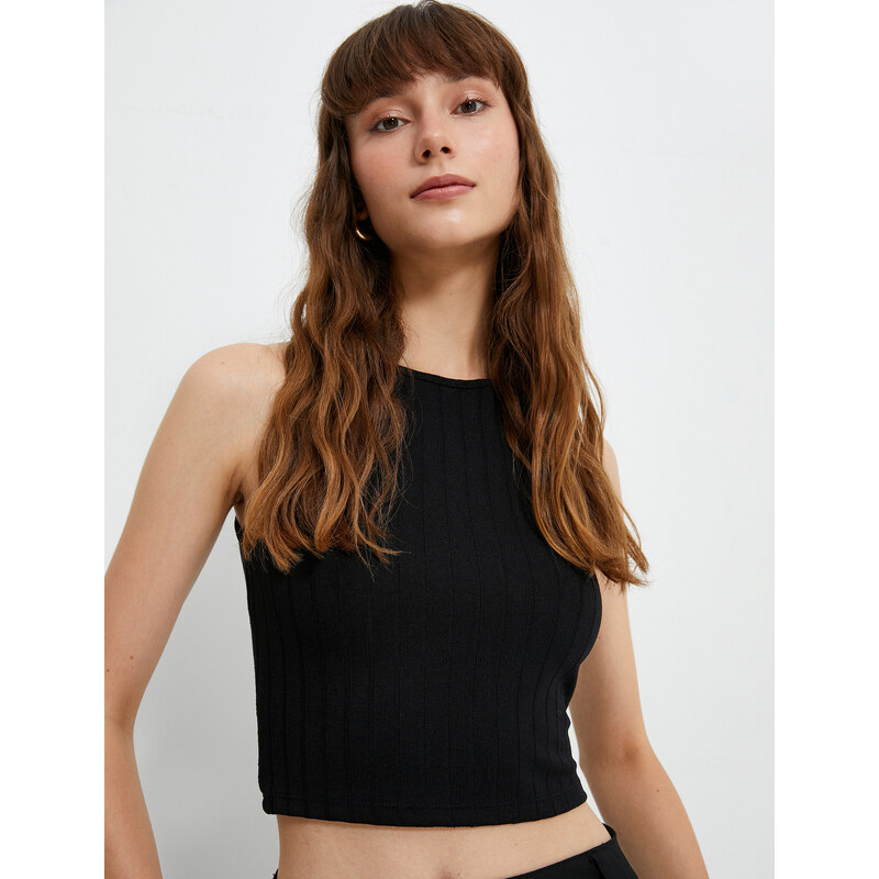 Koton Crop Athlete Crew Neck Sleeveless