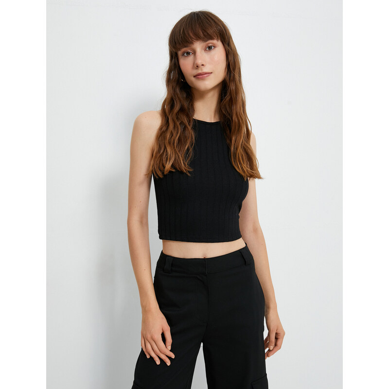 Koton Crop Athlete Crew Neck Sleeveless