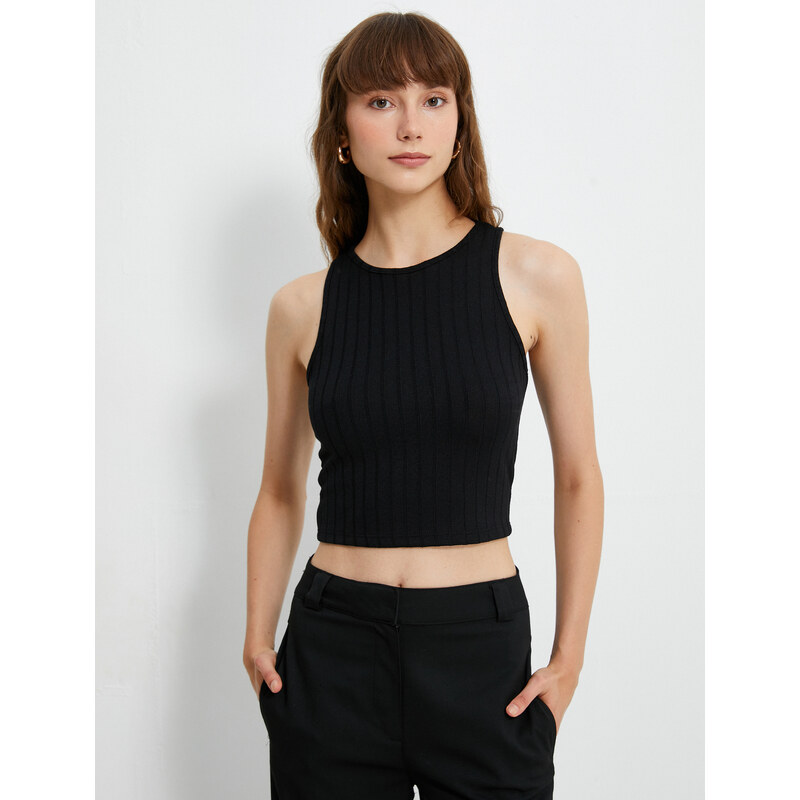 Koton Crop Athlete Crew Neck Sleeveless