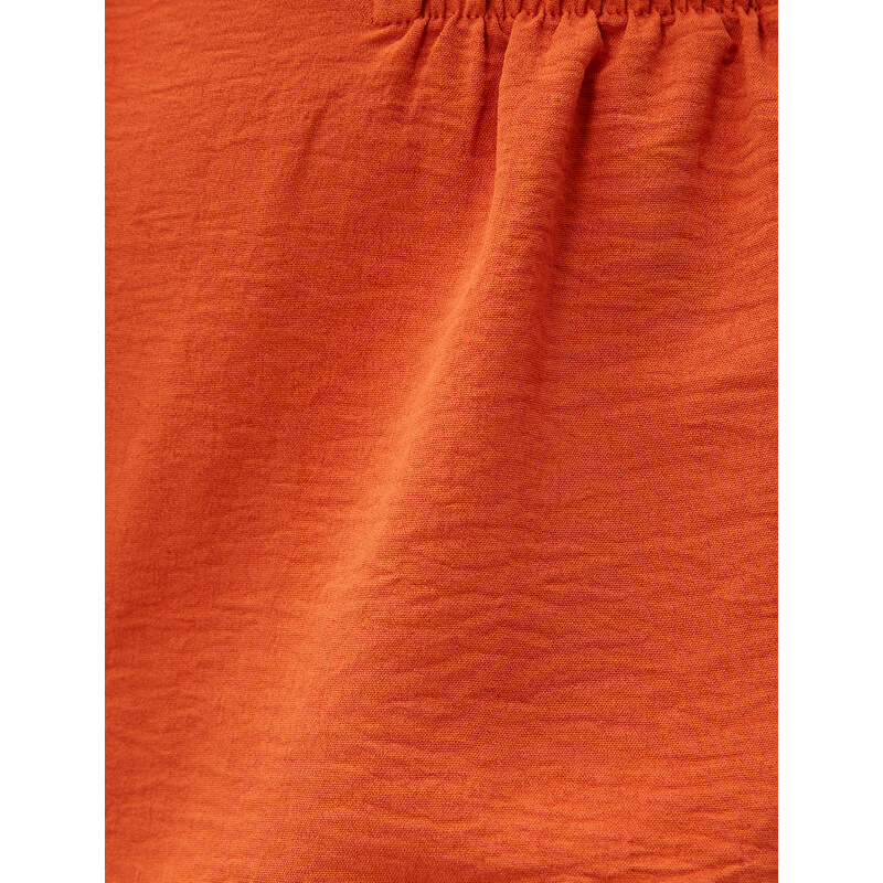 Koton Overalls with Shorts Shirt Collar Short Sleeved