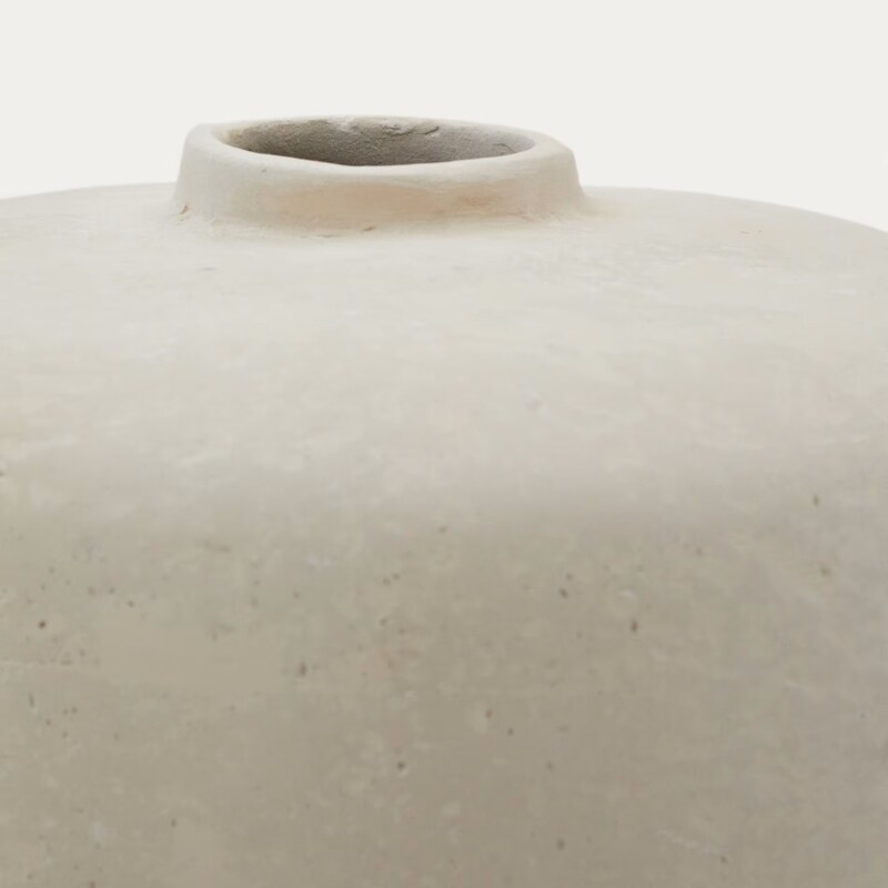 Bílá váza Kave Home Serina 34 cm