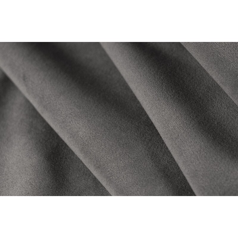 Tmavě šedá sametová podnožka MICADONI Jennifer 102 x 80 cm
