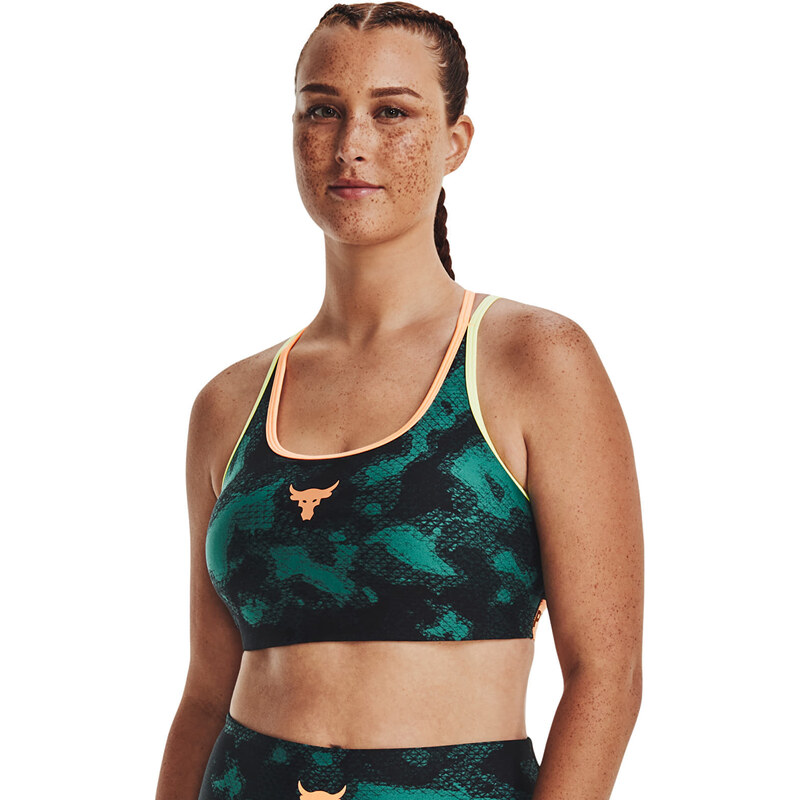 Podprsenka Under Armour Pjt Rck Crsbck Pt Bra Fam Green