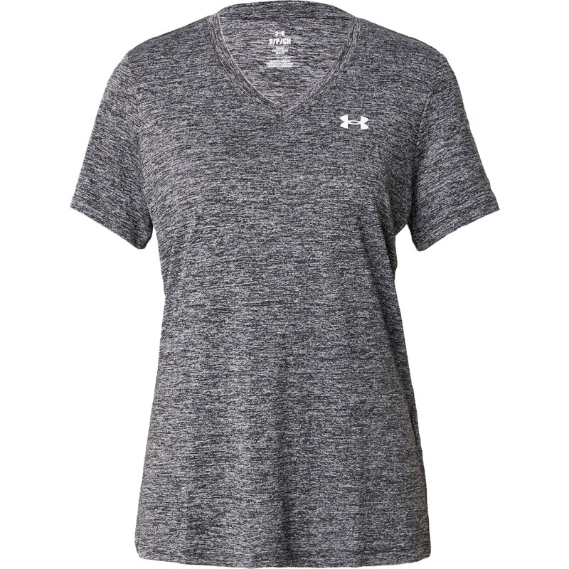 UNDER ARMOUR Funkční tričko Twist šedý melír / bílá 92345468