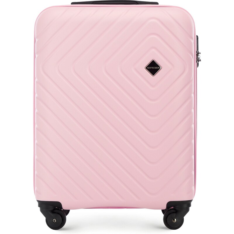 Kabinový kufr Wittchen, světle růžová, ABS